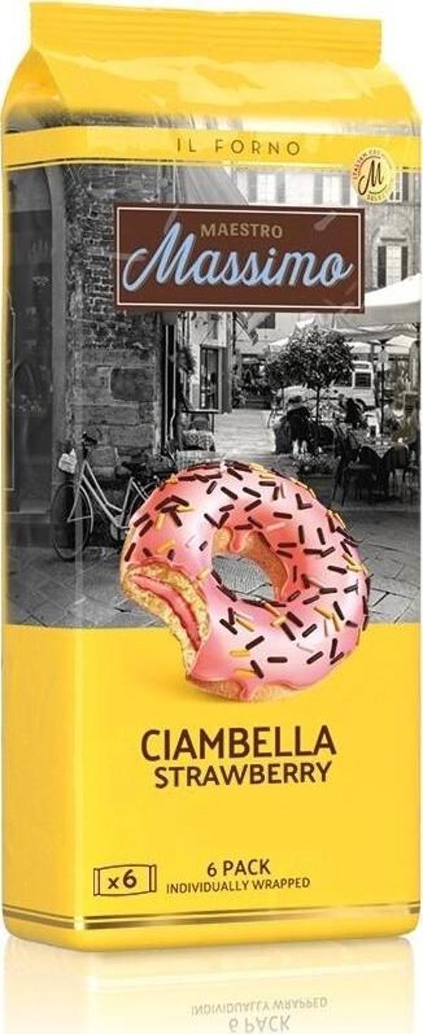 Ciambella Strawberry (Donut Çilekli) 45 Gr. 6 Adet (1 Kutu) - Image 1