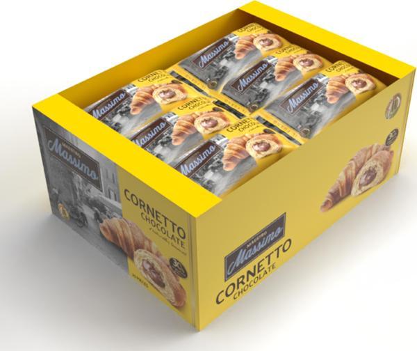 Cornetto Chocolate (Kruvasan Çikolatalı) 45 Gram 20 Adet (1 Kutu) - Image 1
