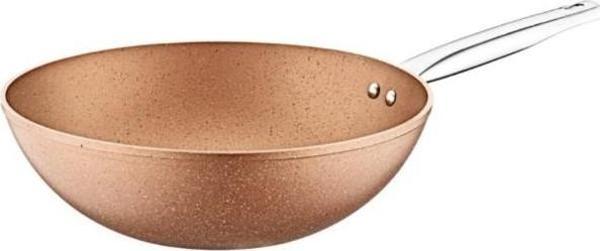 Evimsaray Goldstone 28cm Granit Wok Tava - Image 1