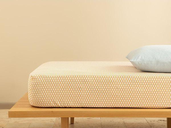 English Home Diamond Stripe Kolay Ütülenir Tek Kişilik Lastıklı Çarşaf 100X200 Cm Sarı - Image 1