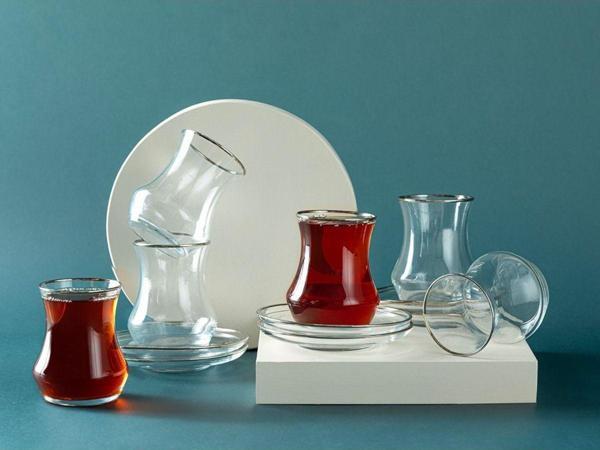 English Home Oslo Cam 6'Lı Çay Seti 170 Ml Silver - Image 1