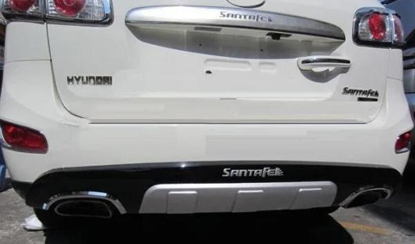 Hyundai Santa Fe 2010 2012 Arası Arka Difüzör Koruma Abs (Plastik) - Image 1
