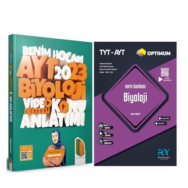 Benim Hocam 2023 AYT Biyoloji Video Destekli Konu Anlatımı ve Referans Soru Bankası Seti 2 Kitap - Benim Hocam Yayınları - Image 1