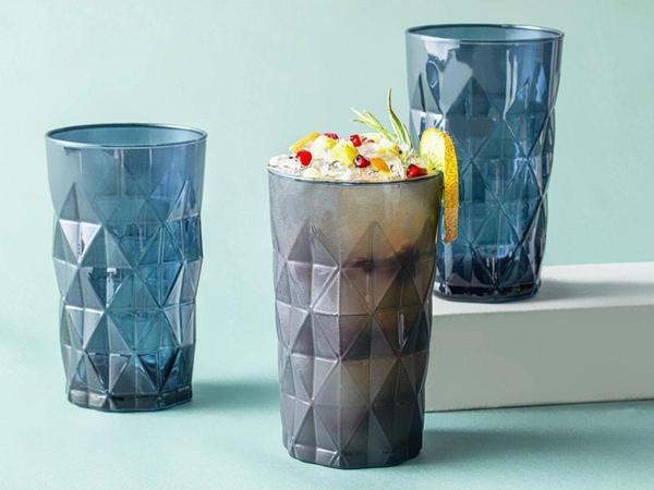 English Home Sofya Cam 3'Lü Meşrubat Bardağı 460 Ml Lacivert - Image 1