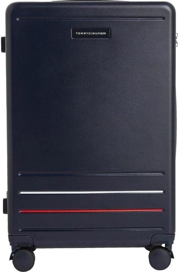 Tommy Hilfiger Logolu Unisex Mavi Valiz - Image 1