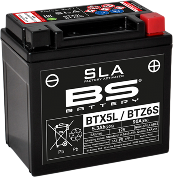 Yamaha Wr250F Akü Sla (Kuru) Btx5L-Bs / Btz6S Bs - Image 1