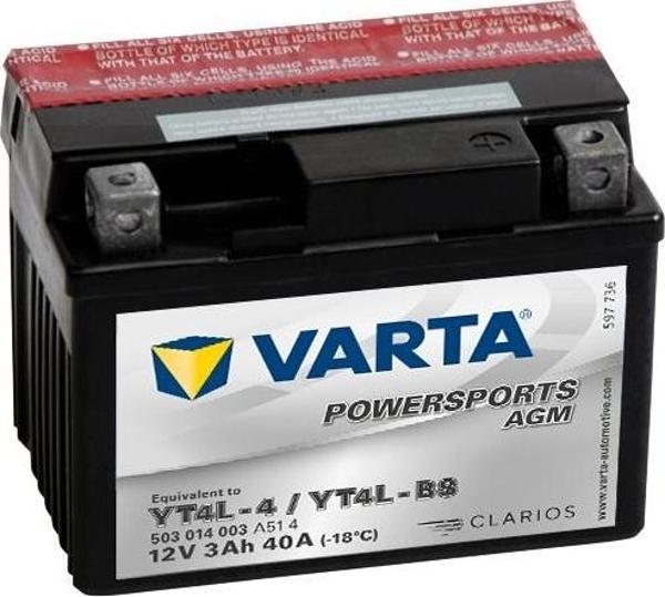Brp (can-am) Ds90, Ds90f, Ds90 X, Quest 90cc 2002 - 2023 Akü Varta Sulu Bakımsız - Image 1