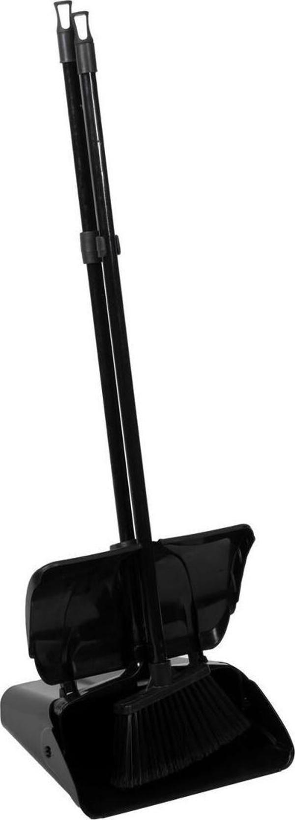 Üçtem Plastik Üçtem Plas Bold Kapakli Ayakli Firçali Faraş Si?Yah - Image 1