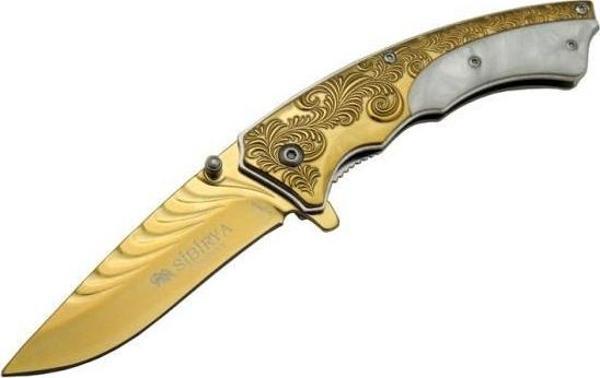Sibirya İşlemeli Çakı Gold - Image 1