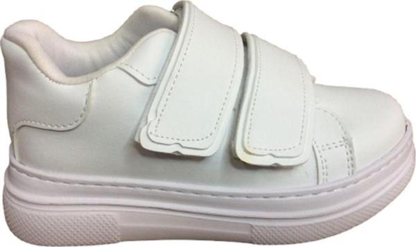 OrtopedikAL 1087 Kız Çocuk Beyaz Cırtlı Sneaker Günlük Ayakkabı - Image 1