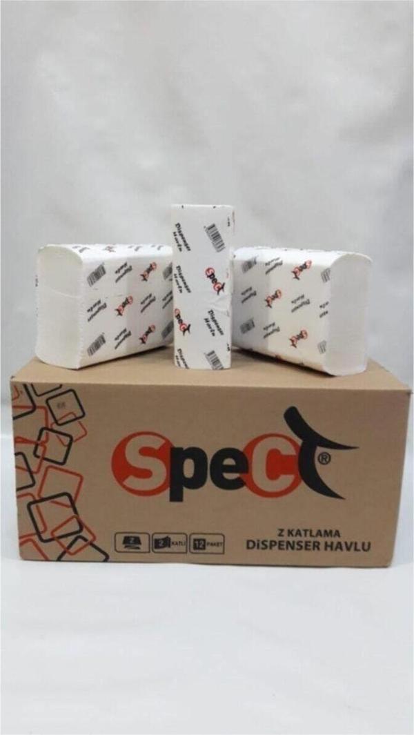 Spect Z Katlama Dispenser Kağıt Havlu 120' Li 12 Adet - Image 1