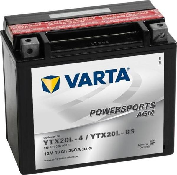Yamaha Yfm45fg Grizzly 450cc 2007 - 2014 Akü Varta Sulu Bakımsız - Image 1