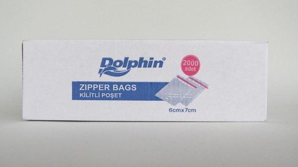 Dolphin Kilitli Poşet 6Cm X 7Cm 2000 Adet - Image 1