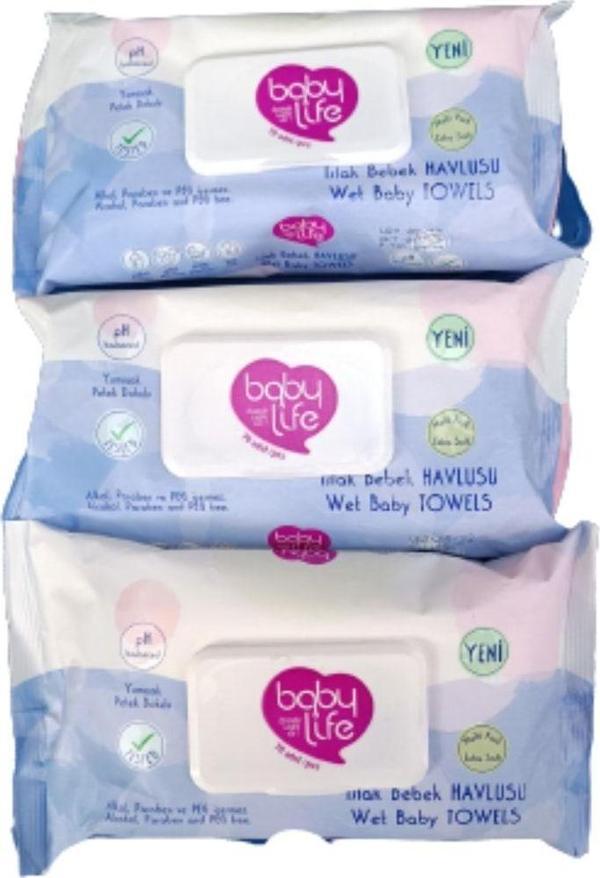 Babylife Baby Life Islak Mendil Havlu 70 Yaprak (3 Lü Paket) - Image 1