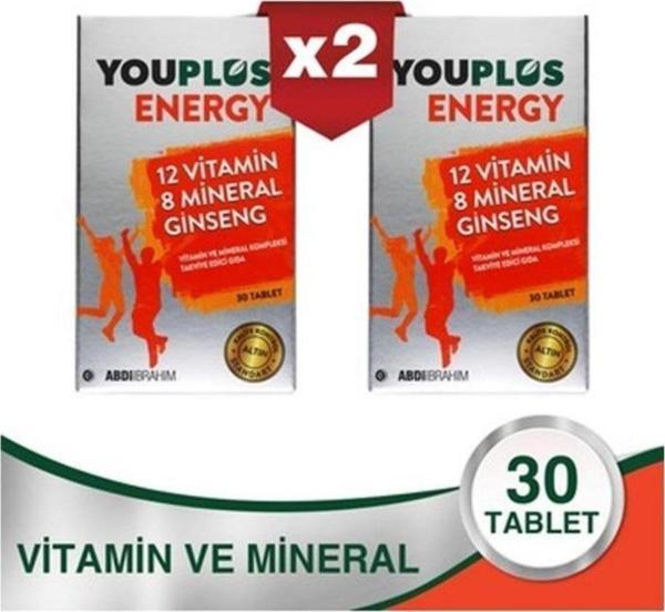 Youplus Energy 30 Tablet 2 Adet - Image 1
