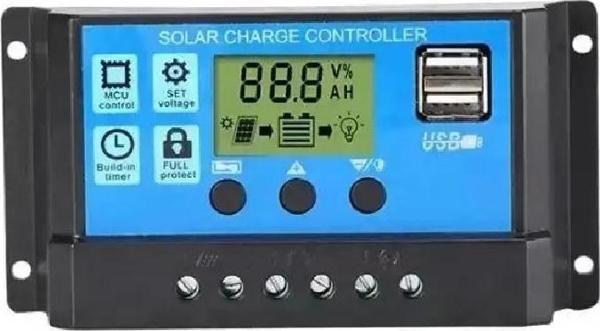 Solar Güneş Paneli Akü Şarj Kontrol Cihazı 30 Amper 12V 24V - Image 1