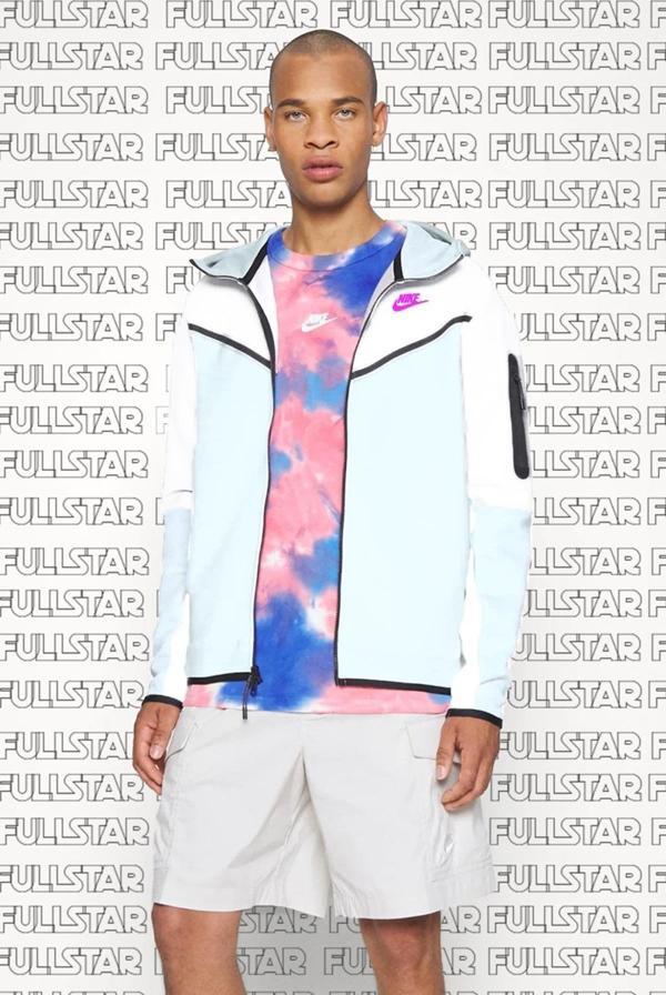 Nike Sportswear Tech Fleece Full Zip Hoodie Fermuarlı Kapüşonlu Sweatshirt Mavi - Image 1