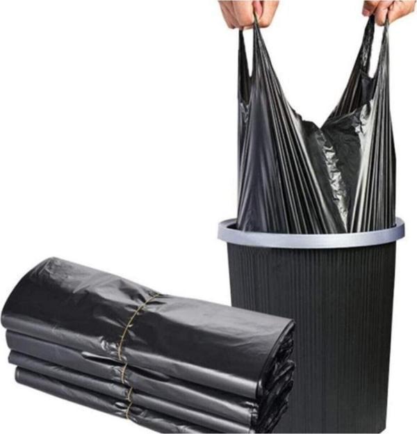 Aydınlar Ambalaj 5 Kg Siyah Battal Boy Poşet 40X70 Cm Atlet Alışveriş Çöp Poşeti Torbası - Image 1