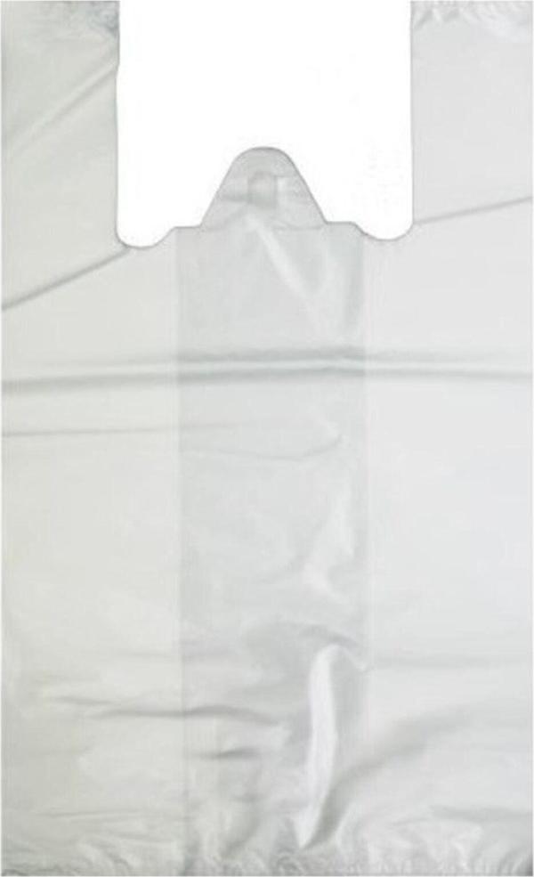 Orjin Hışır Atlet Market Poşeti Beyaz Büyük Boy 30X60 Cm-1 Kg - Image 1