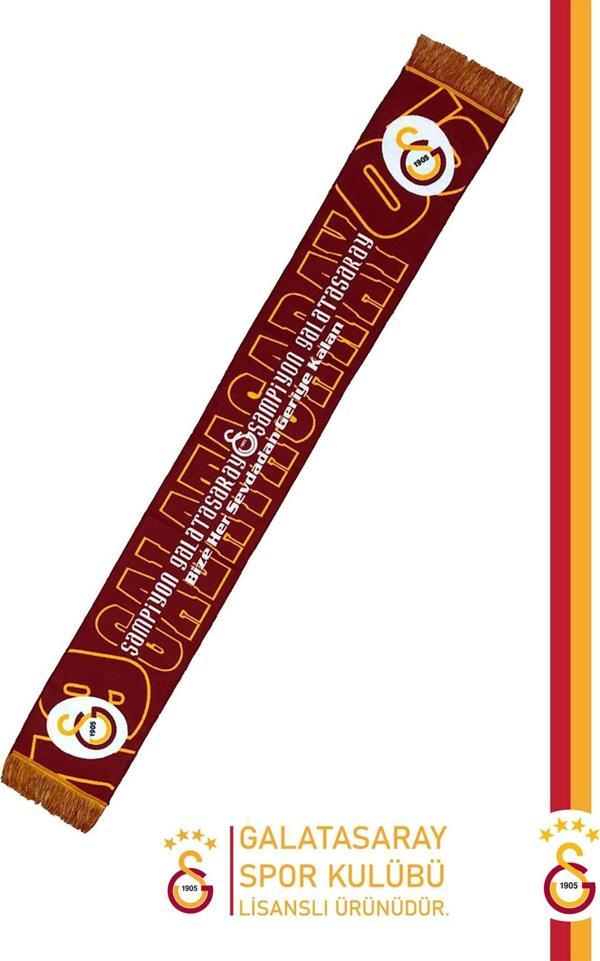 Galatasaray Orijinal Lisanslı Akrilik Atkı - Image 1