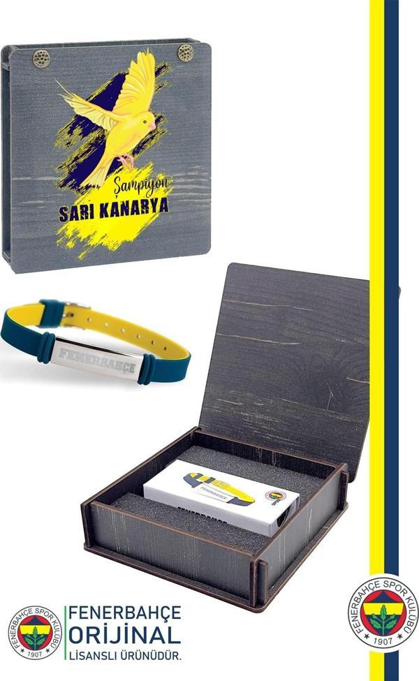 Fenerbahçe Orijinal Lisanslı Fashion Ayarlanabilir Bileklik Kanarya Baskılı Hediyelik Ahş - Image 1