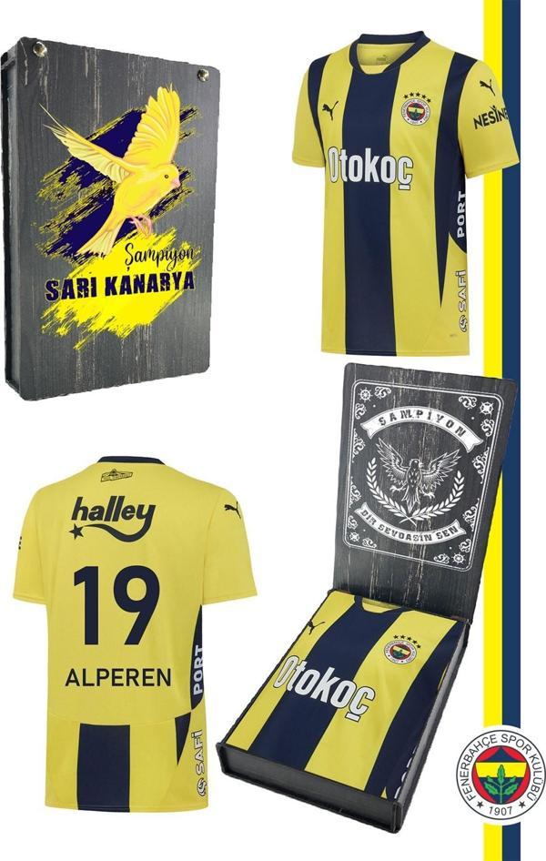 Fenerbahçe Orijinal Lisanslı Unisex Kişiye Özel Forma 2024 Yeni Sezon Sarı Lacivert Çu - Image 1