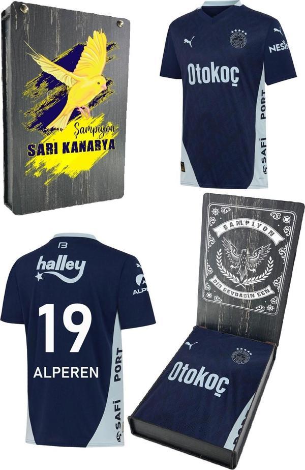 Fenerbahçe Orijinal Lisanslı Unisex Kişiye Özel Forma 24-25 Yeni Sezon Mavi Forma Kana - Image 1