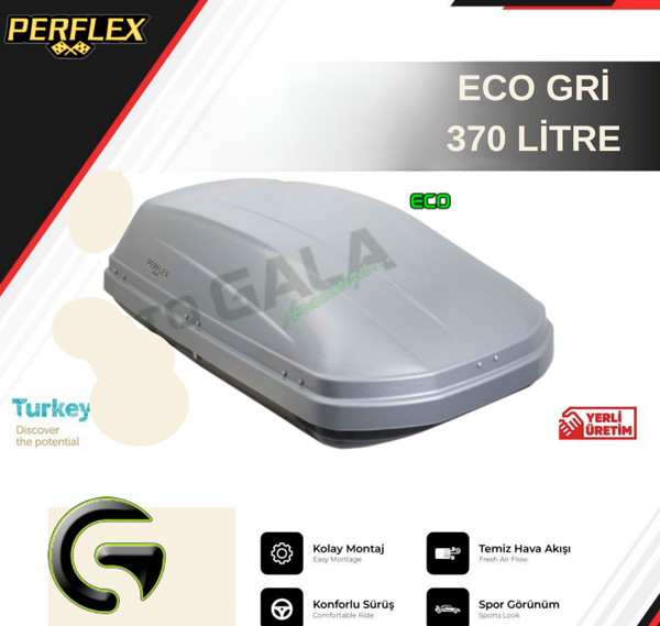PORT BAGAJ 370 LT ECO GRİ ÇİFT AÇILIR - Image 1