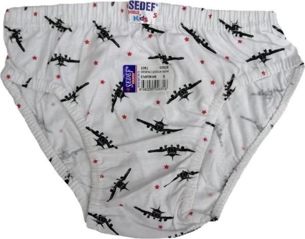 Sedef Yıldız Erkek Çocuk Desenli Külot Slip Pamuklu - Image 1