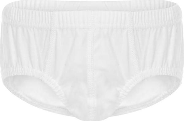 12 Adet Mevsim Erkek Çocuk Penye Slip Külot Beyaz 38601 - Image 1