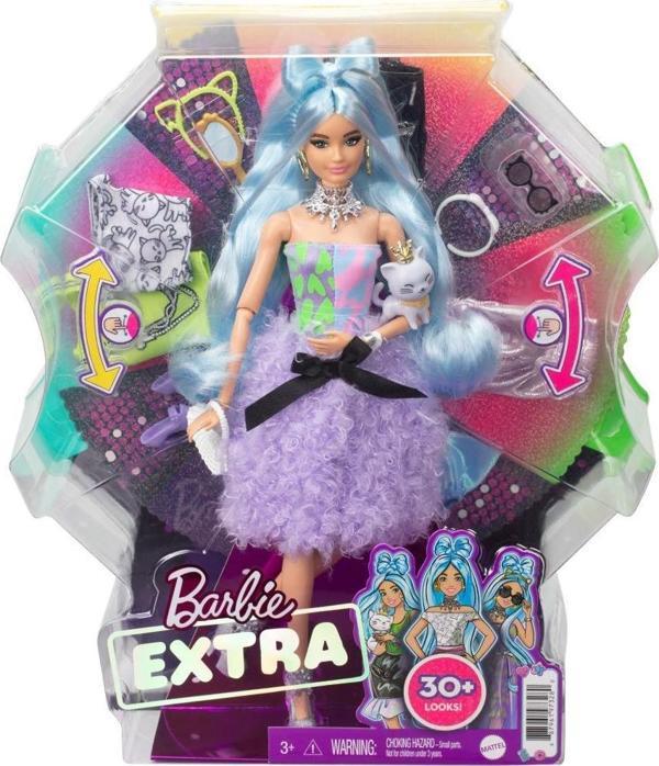 Barbie Extra Aksesuarlı Mavi Saçlı Oyucak Model - Image 1