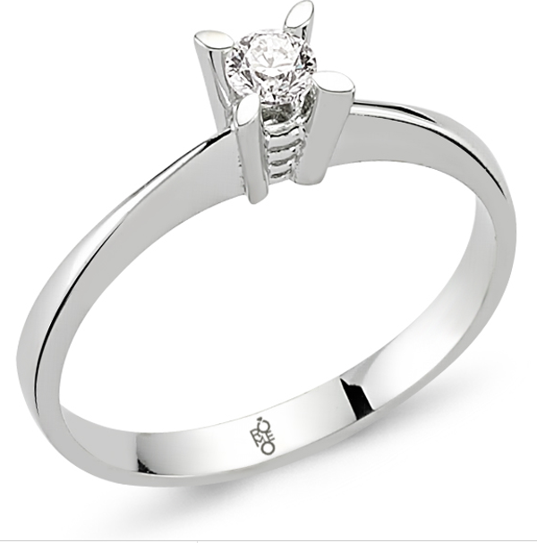 Romeo Pırlanta 0.20 Ct Tektaş Yüzük RM20016 - Image 1