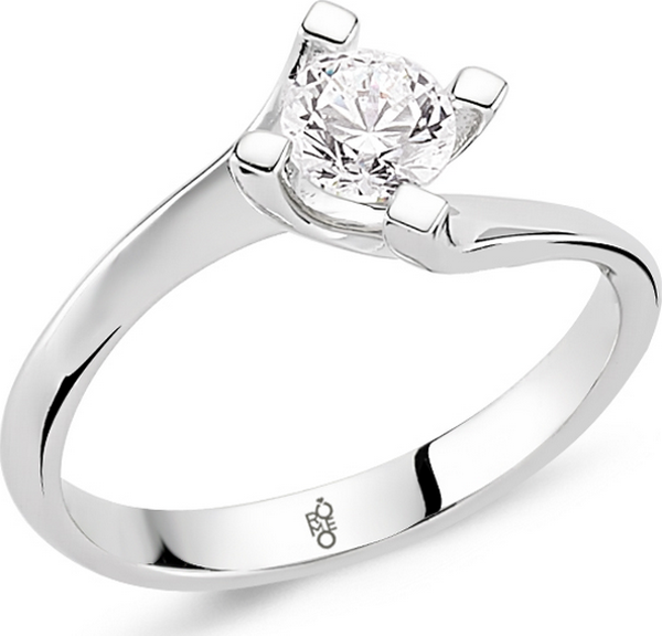 Romeo Pırlanta 0.21 Ct Tektaş Yüzük RM20052 - Image 1