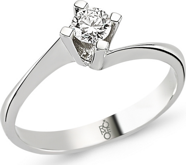 Romeo Pırlanta 0.26 Ct Tektaş Yüzük RMY211 - Image 1
