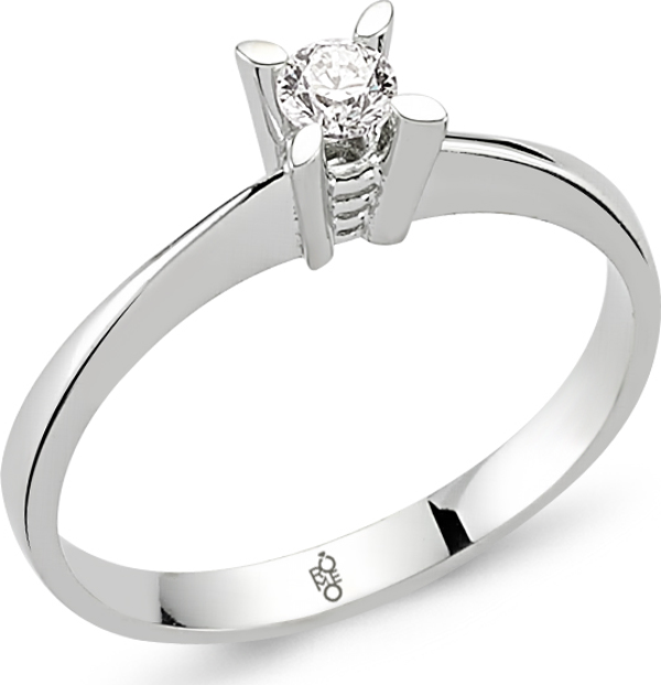 Romeo Pırlanta 0.25 Ct Tektaş Yüzük RM25026 - Image 1