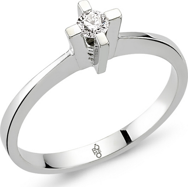 Romeo Pırlanta 0.12 Ct Tektaş Yüzük RM-10006 - Image 1