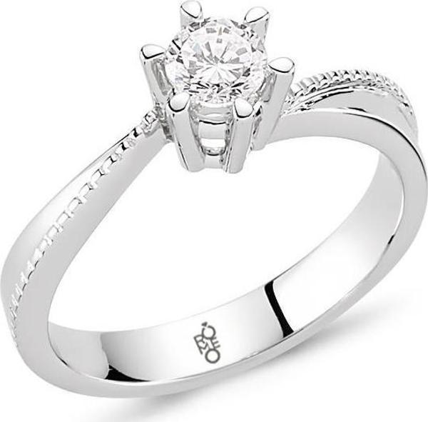 18 Ayar Altın 0.40 Ct Pırlanta Tektaş Yüzük RM-10032 - Image 1