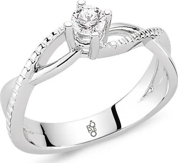 Romeo Pırlanta 0.19 Ct Tektaş Yüzük RM10034 - Image 1