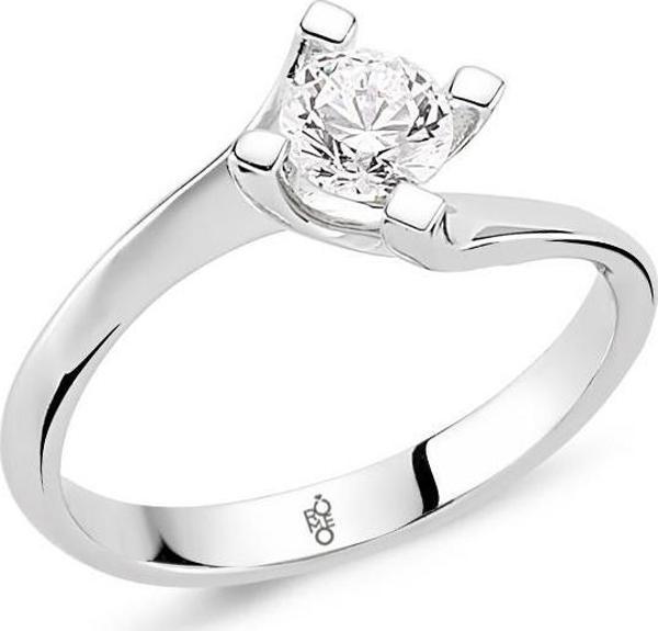 18 Ayar Altın 0.30 Ct Pırlanta Tektaş Yüzük RM30067 - Image 1