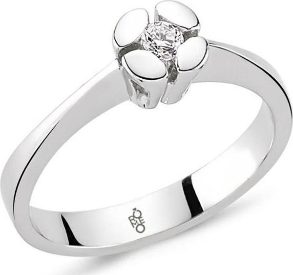 18 Ayar Altın 0.30 Ct Pırlanta Tektaş Yüzük RM30071 - Image 1
