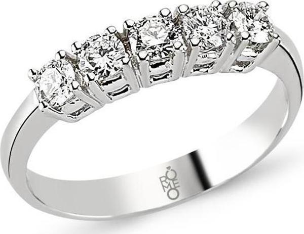 18 Ayar Altın 0.60 Ct Pırlanta Beştaş Yüzük RMY207 - Image 1