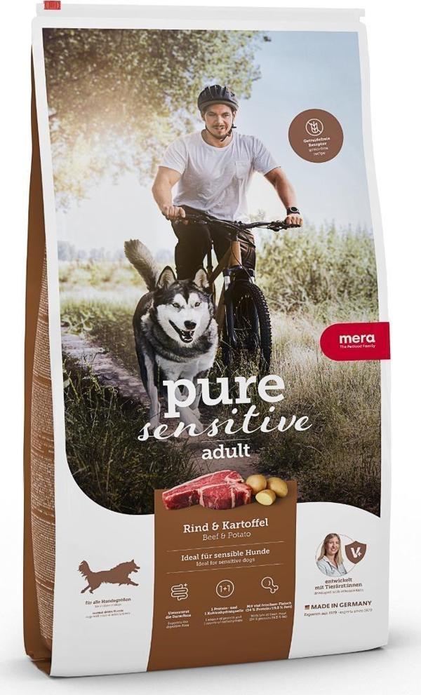 Mera Pure Sensitive Tahılsız Taze Sığır Etli ve Patatesli Yetişkin Köpek Maması 12,5 Kg - Image 1