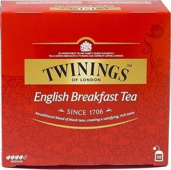 Twinings English Breakfast Siyah Bardak Poşet Çay 50 x 2 G - Image 1