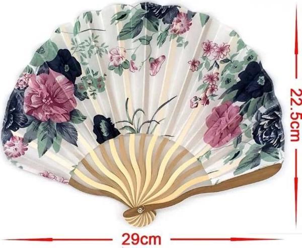 - Vintage Şık Bodrum Mavisi Istiridye Yelpaze - Image 1