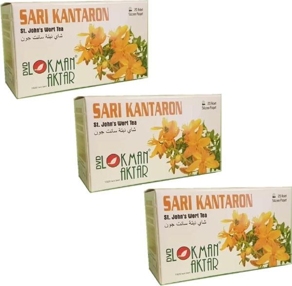 Sarı Kantaron Çayı 20 'Li Süzen Poşet 3Adet, Lokman Aktar - Image 1