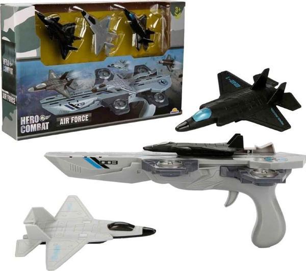 Hero Combat Asker Oyun Seti Uçak Taşıyıcı Fırlatıcı 8 Parça - Image 1