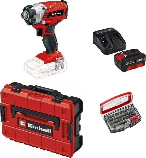 Einhell TE-CI 18/1 Li - Torklu Darbeli Matkap + 1 x 4 Ah Starter Kit Akü (Çanta ve Bits Uç Dahil) - Image 1