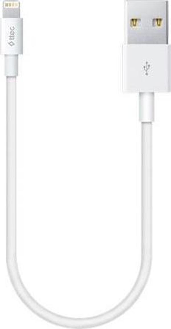 Ttec 2DK7512B Minicable iPhone Data ve Şarj Kablosu 30 cm Beyaz - Image 1