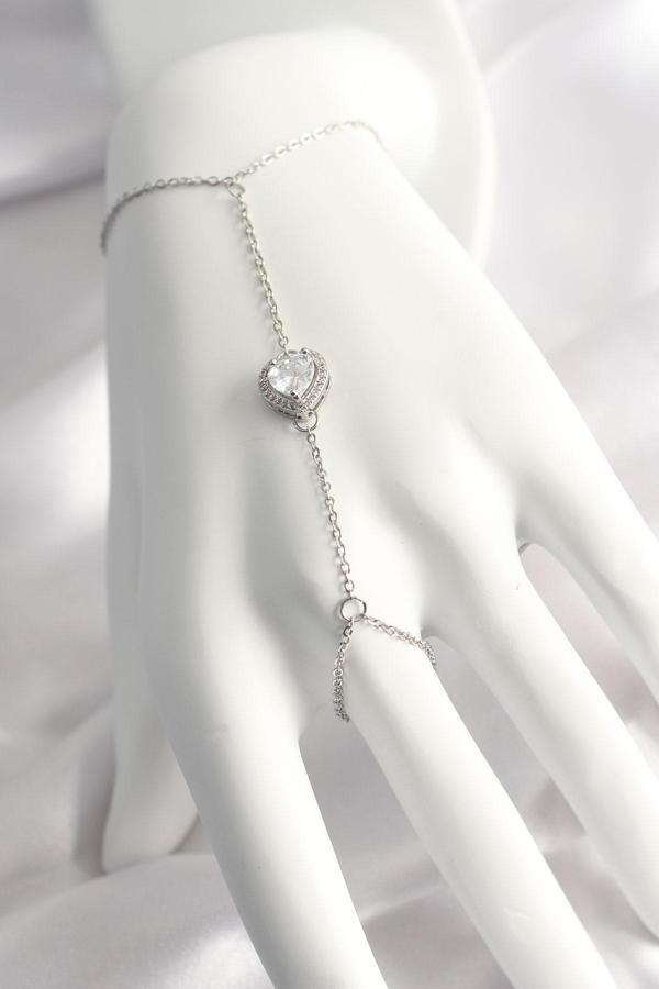 Gümüş Renk Kalp Model Şahmeran - EBJ250118W30612 - Image 1