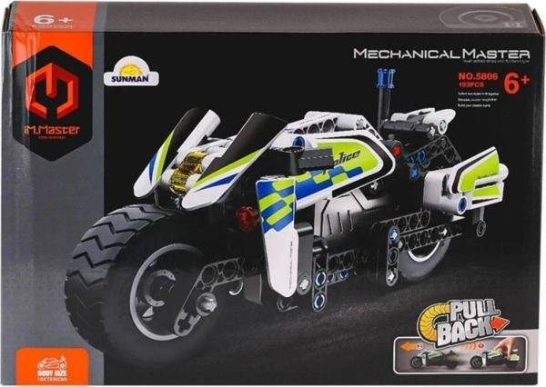 Polis Motosikleti Blok Seti – Çocukların Rol Yapma ve Hikâye Anlatma Yeteneğini Destekler - Image 1
